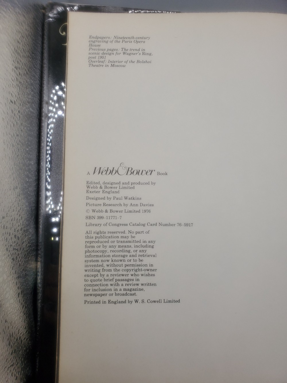 The Glory of Opera 1976 First Edition Alan Jefferson