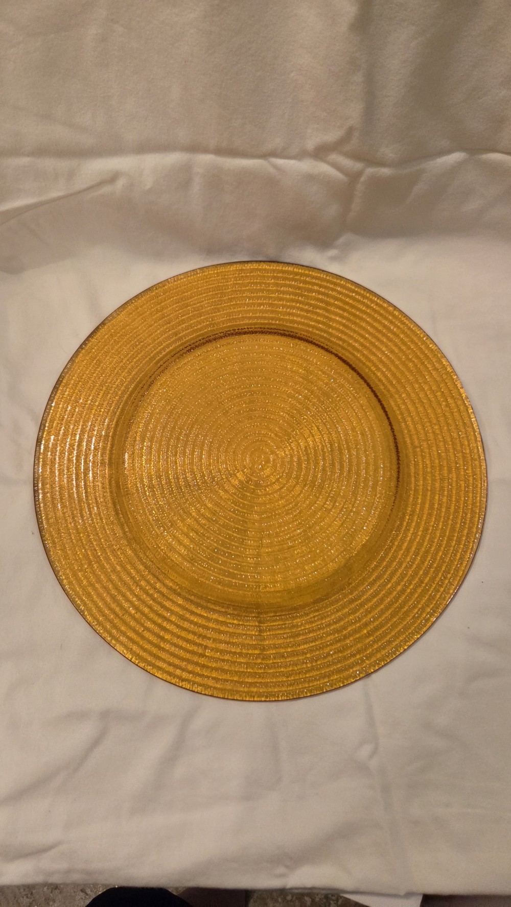 KP-1780 amber Anchor Hocking tray