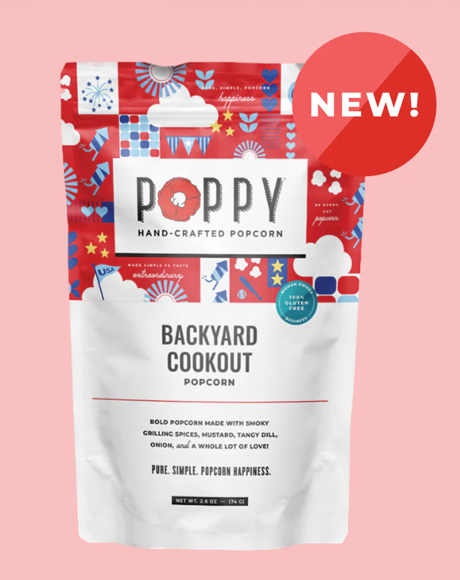 NEW!  Poppy Handcrafted Popcorn:  Backyard Cookout
