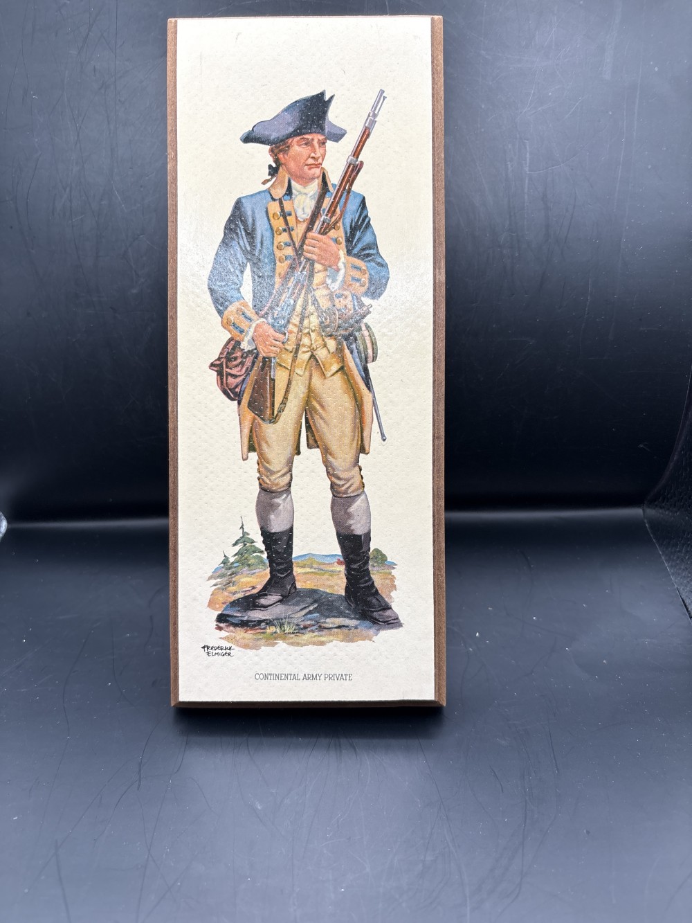 Vintage Frederick Elmiger Civil War Plaque