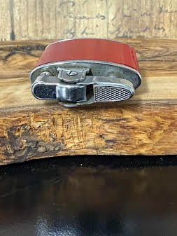 MCM PAC Red Leather Wrapped Cigarette Lighter Grannycore