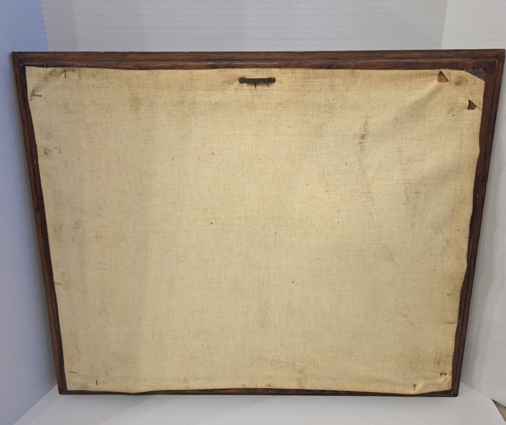 VTG Crewel Paragon Waking Willow Tree Blue Sky Embroidered Framed No Glass