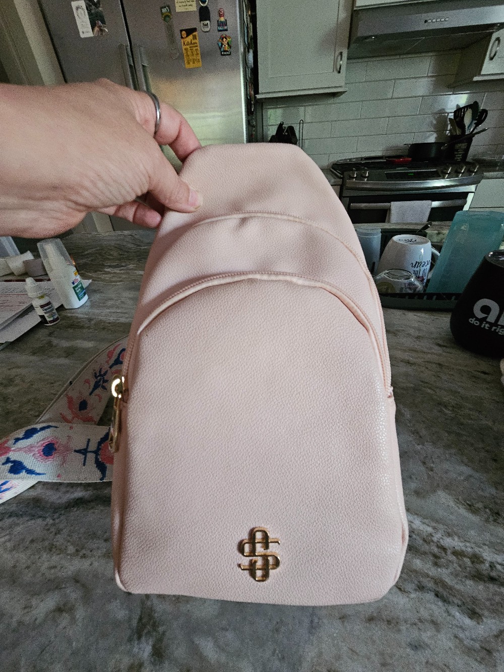 Cross body bag pink