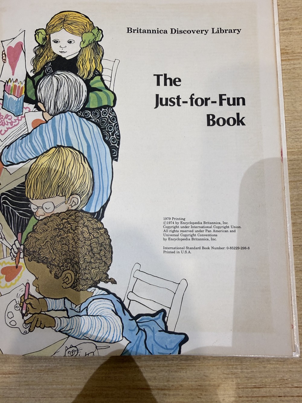 Vtg. 1979 Britannica Just For Fun Book