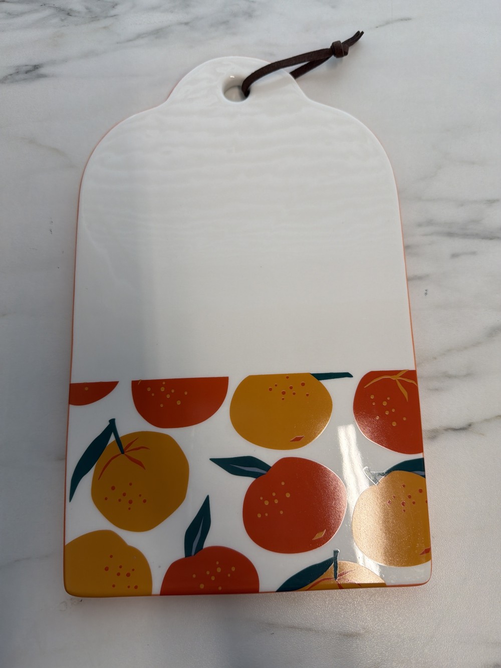 Citrus ceramic cheese board