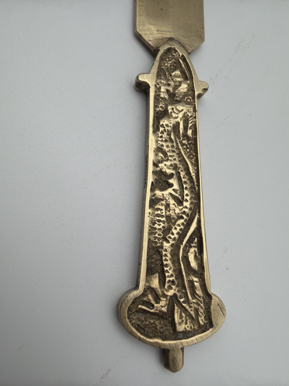 Vtg Brass Dragon Letter Opener