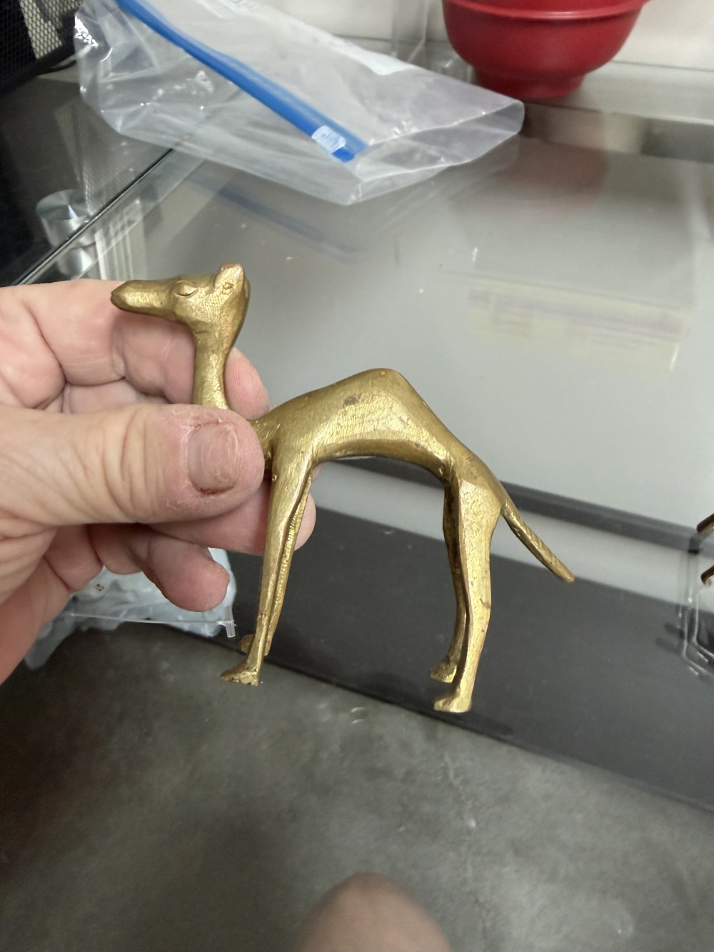 Small brass camel Vintage