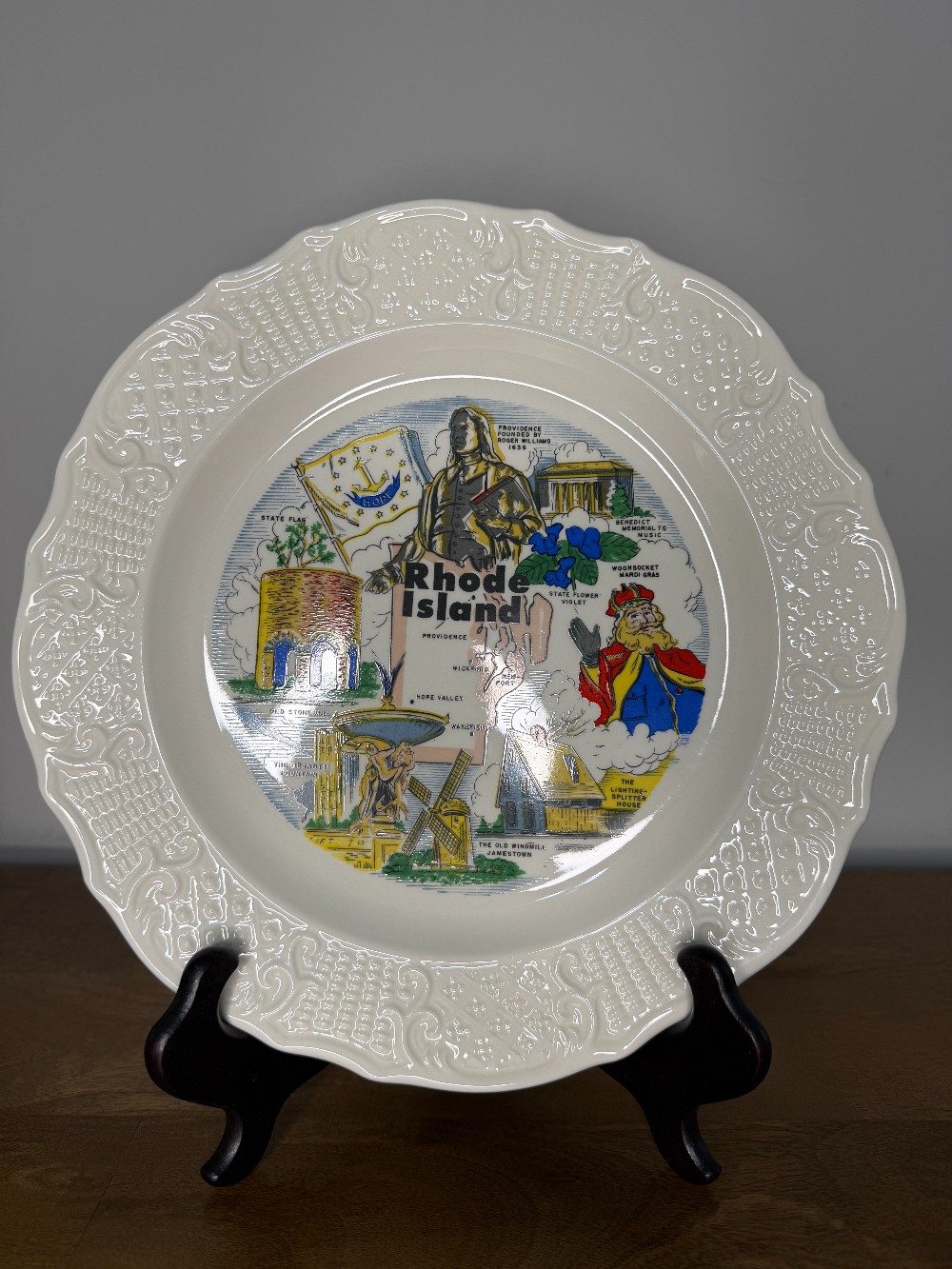 Rhode Island State Collectors Plate Canonsburg