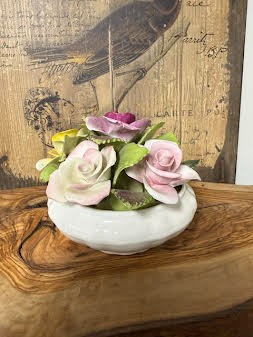 Coalport England Bone China Bowl Flowers