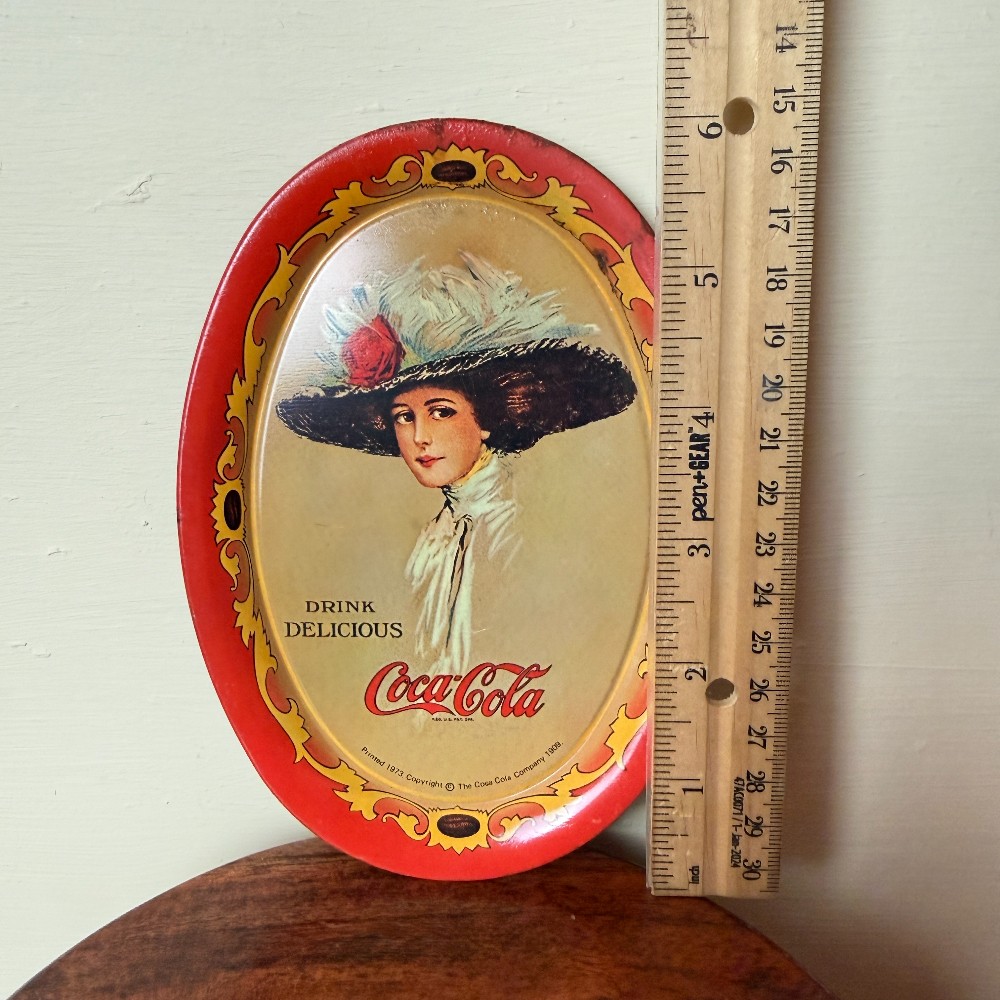 Coca-Cola Tip Tray 1973 Reprint of 1909 Hamilton King 