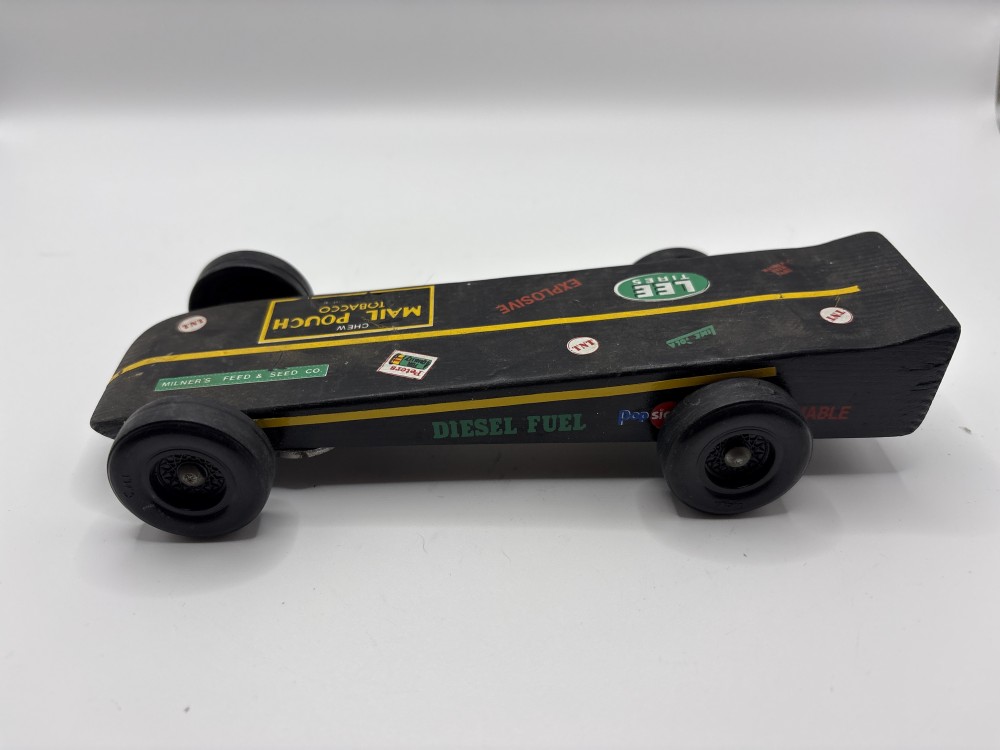 Boy Scouts Vintage Pinewood Derby Race Car Handmade 1970s