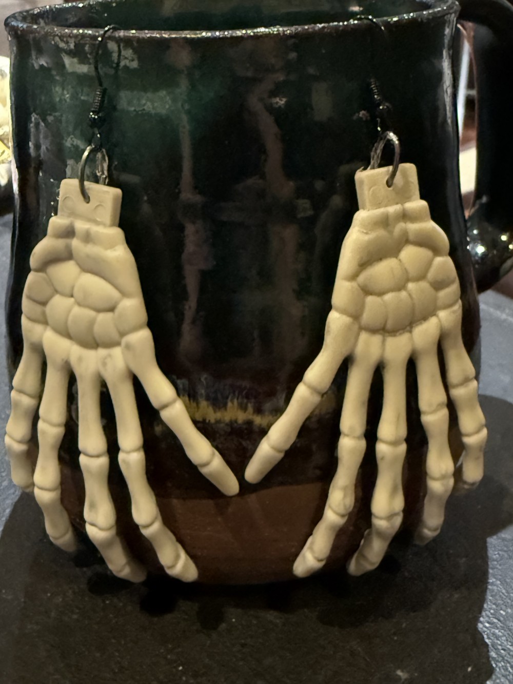 Earrings - Skeleton Hands