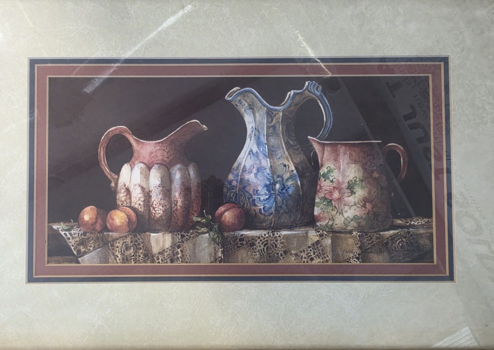 VTG Framed Matted Handles and Spouts C.S. Wright