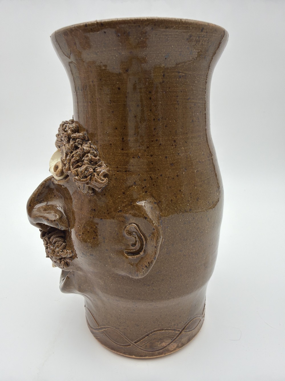2003 Crystal King Seagrove Face Jug