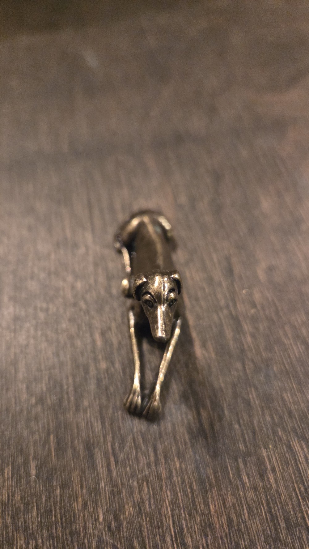 DO-1813 miniature brass Greyhound