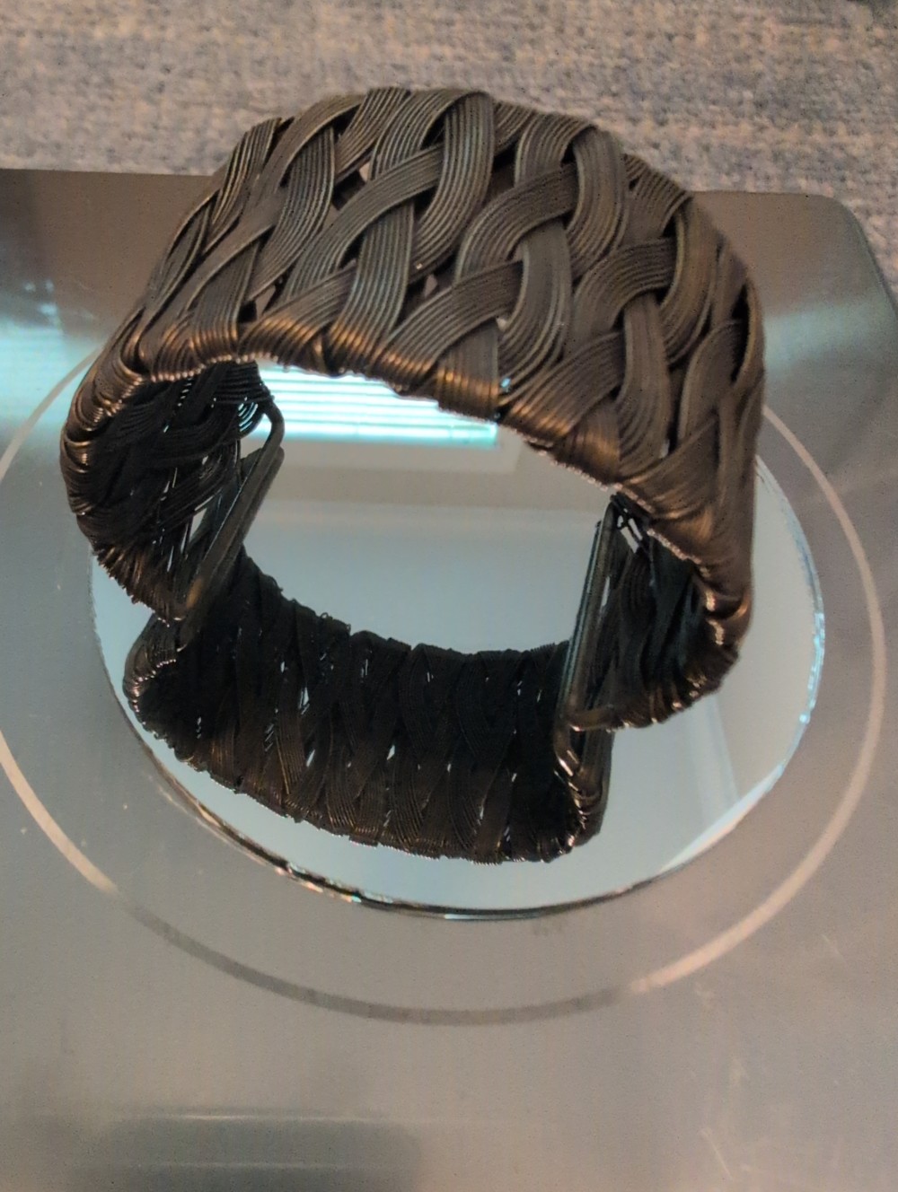 Handmade metal wire cuff bracelet