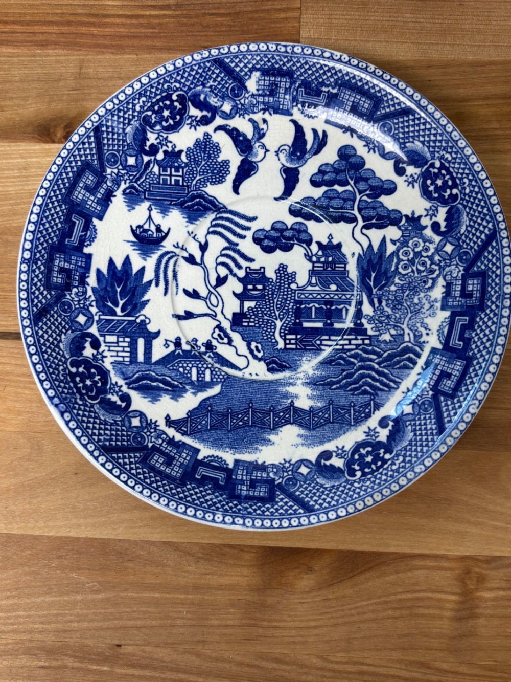 Blue Willow Japan Salad Dessert Plate 7 Inch Blue & White Transferware