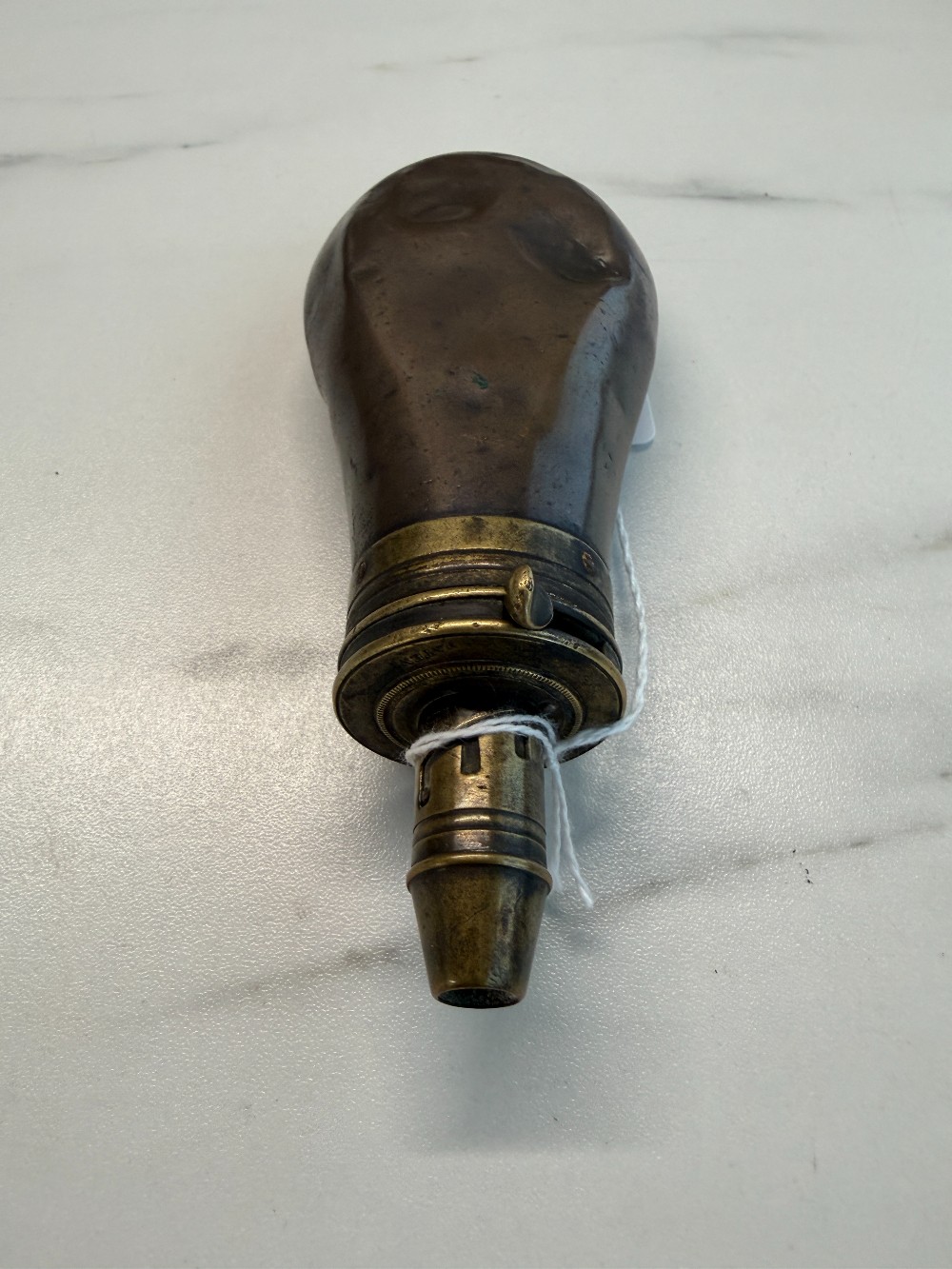 Antique Copper & Brass Powder Horn