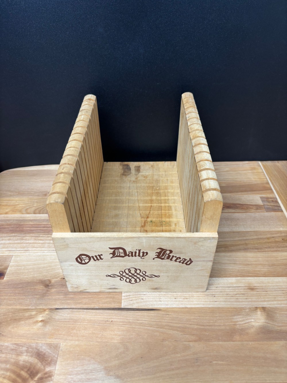 Our Daily Bread Wooden Bread Slicer Slicing Guide
