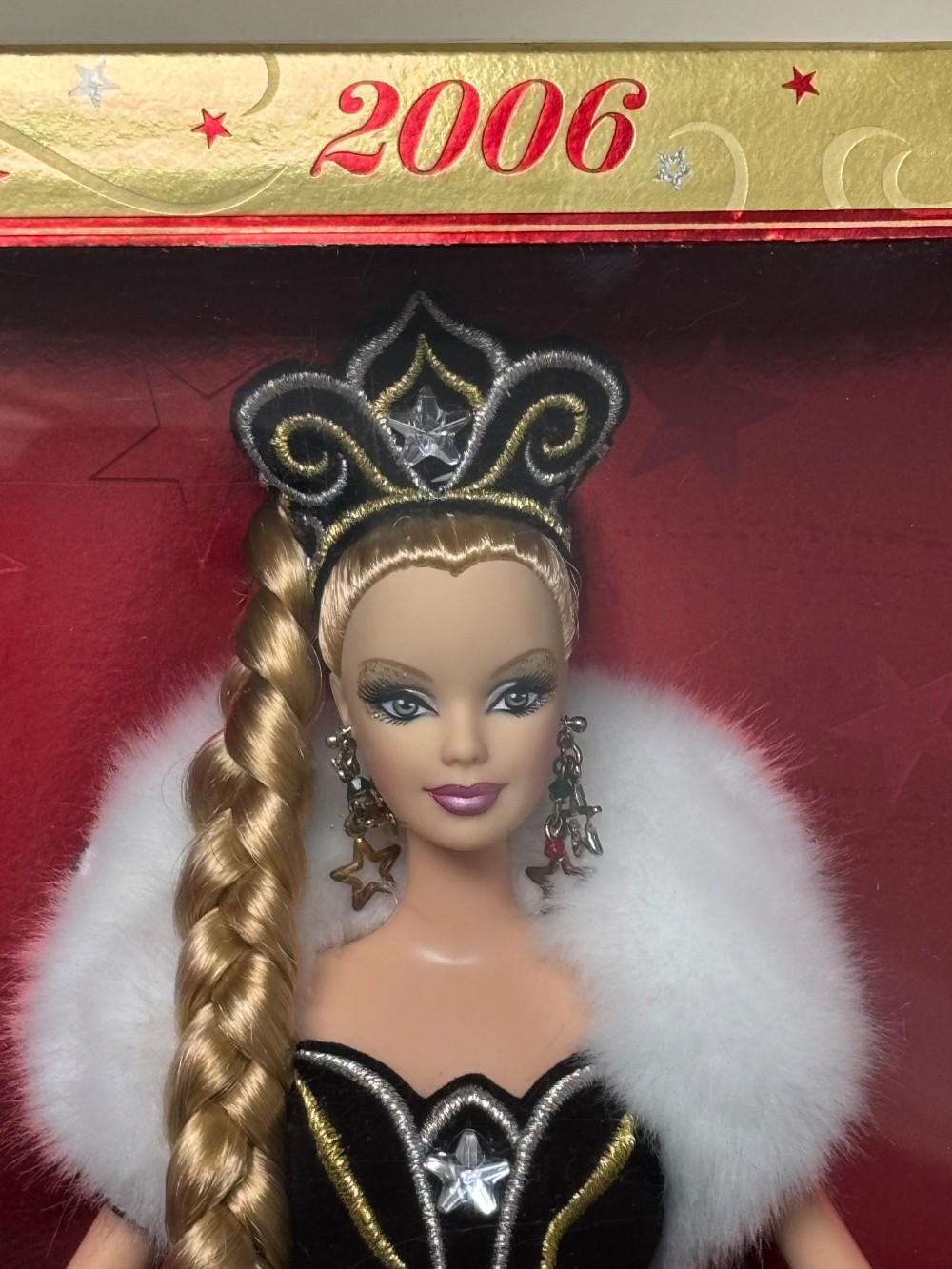 2006 Holiday Barbie by Bob Mackie Black Gown Christmas Collector Doll NIB J0949