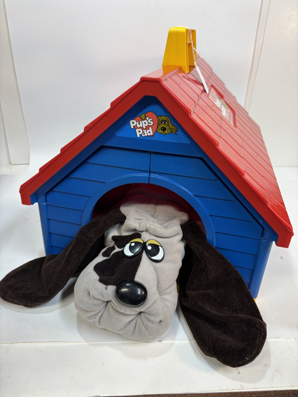 Pound Puppy Plush Dog & House Vintage
