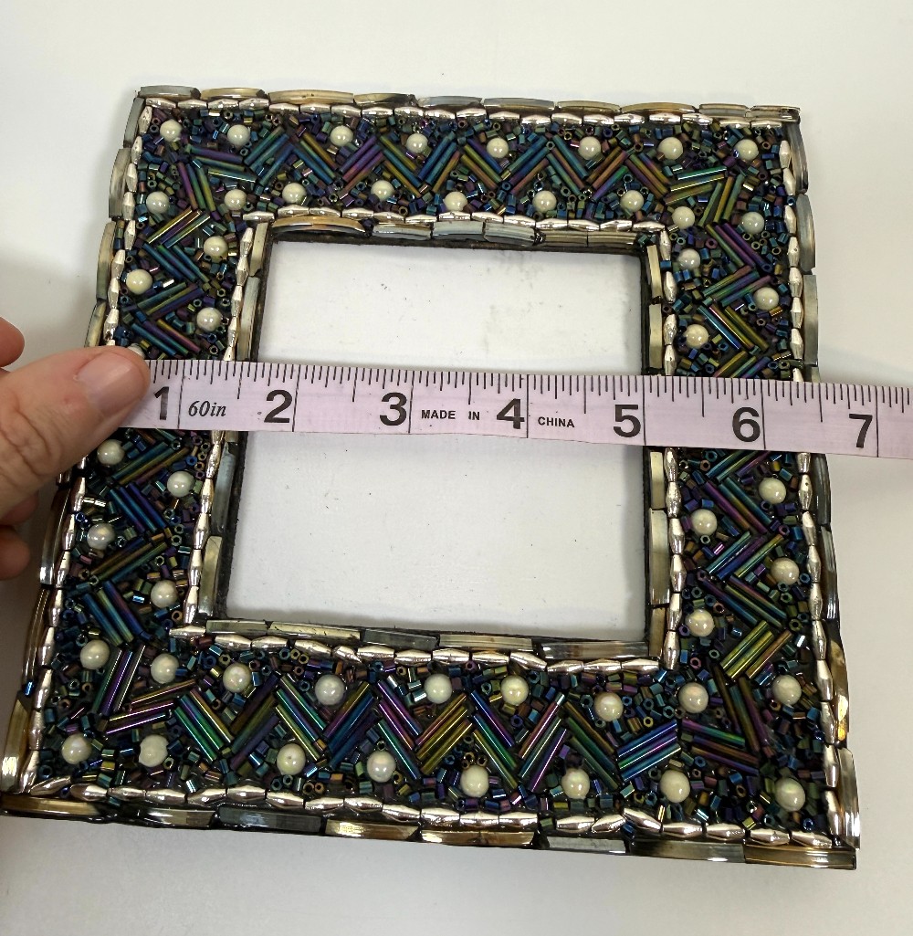 Boho Beaded India Photo Frame