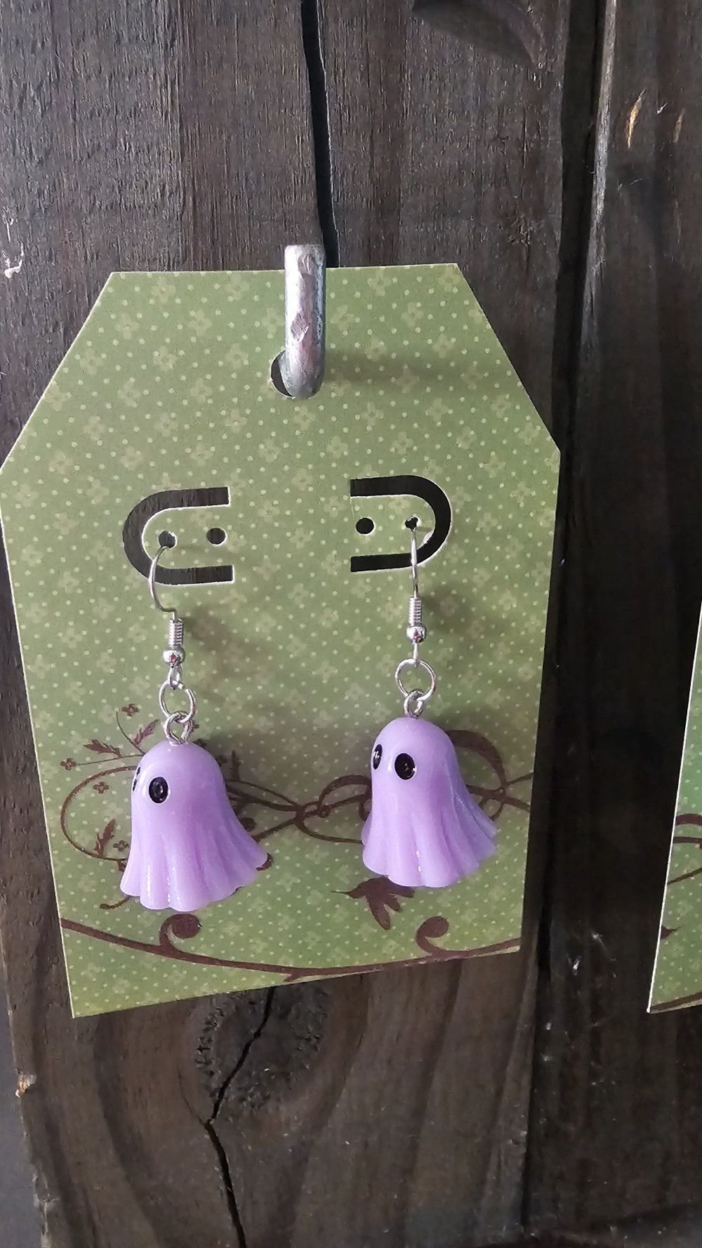 Ghost earrings (purple)