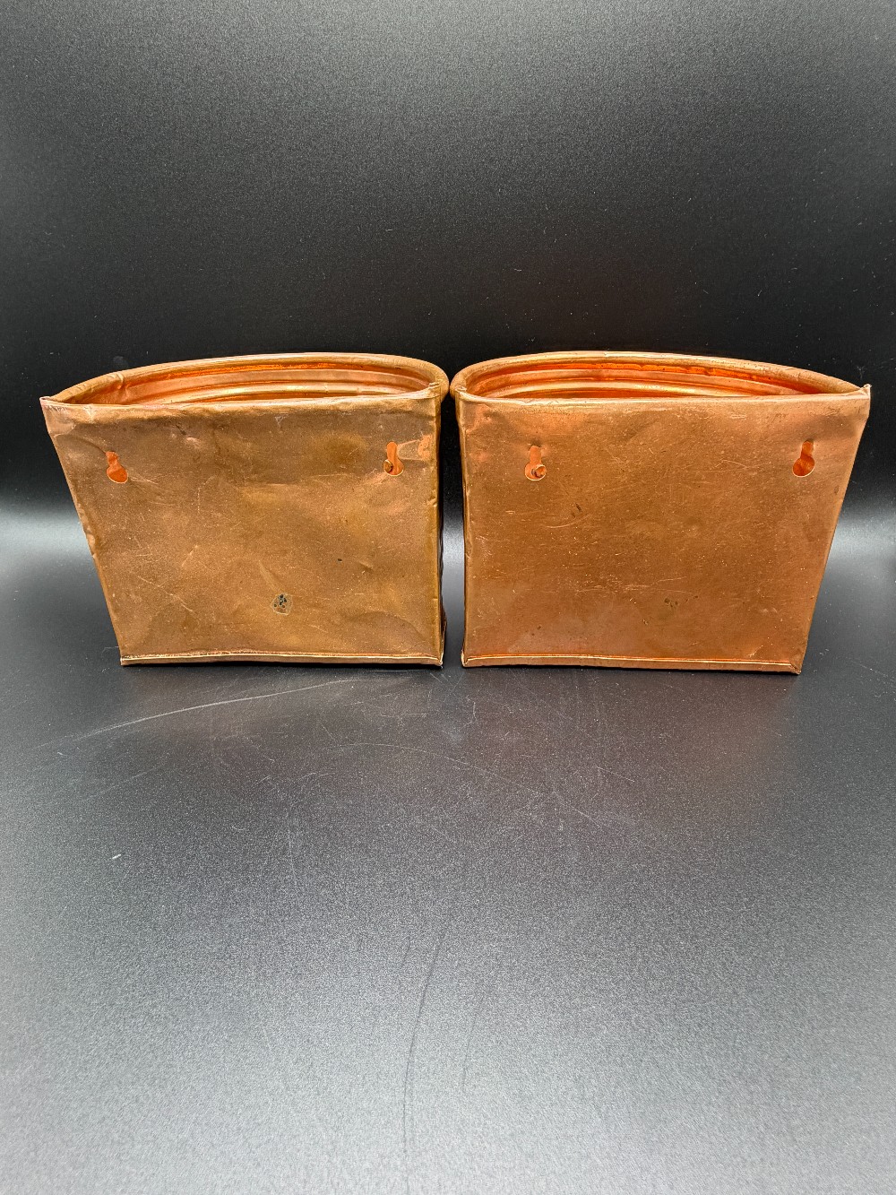 Copper Wall Pocket Planters