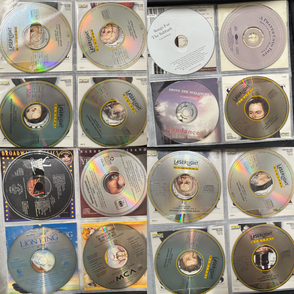 CD Music Collection Binder – 144 CDs Rock Alternative Pop Country Soundtracks w/ Front Inserts Bundled Lot