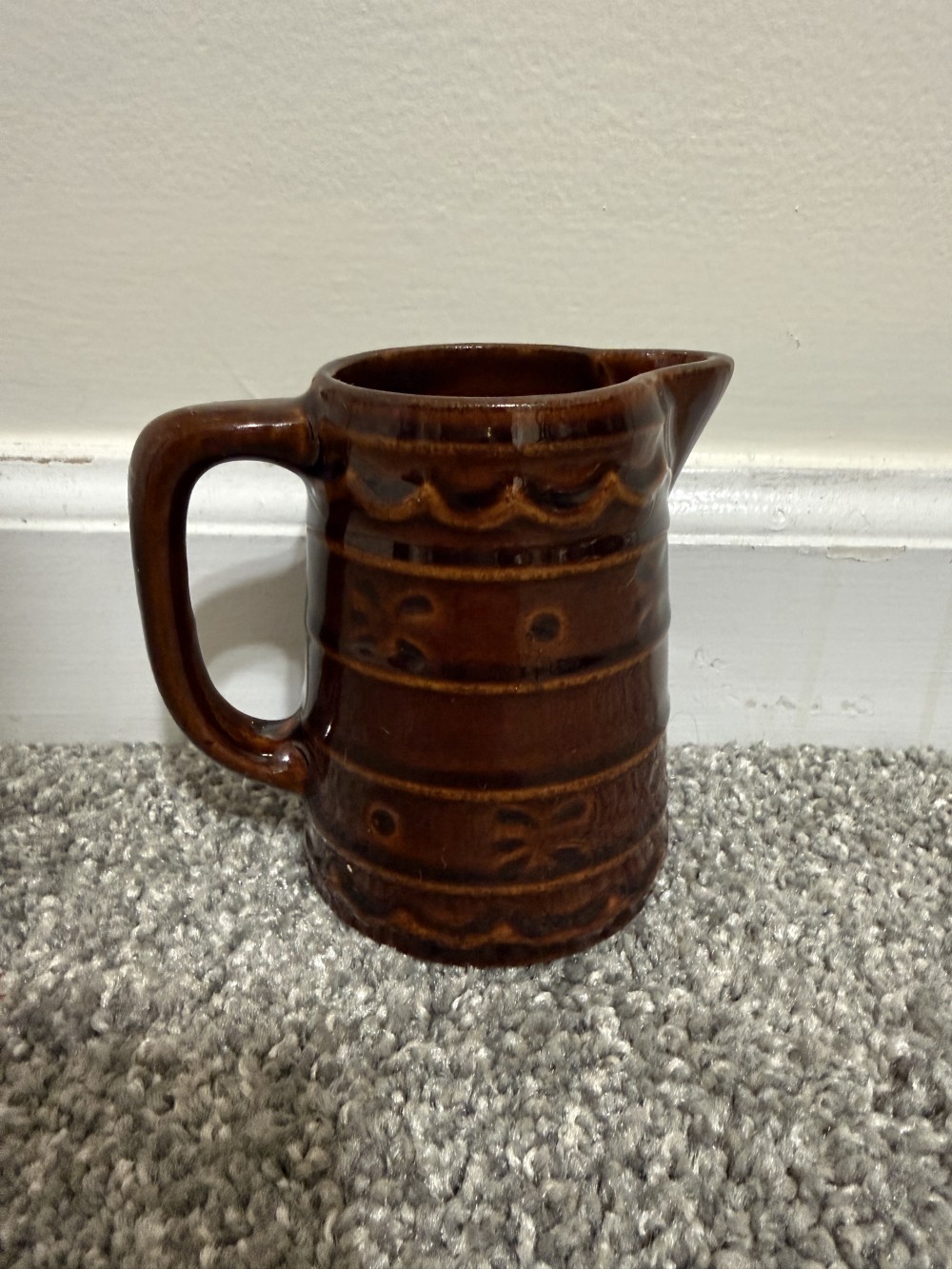 Small brown pitcher pottery