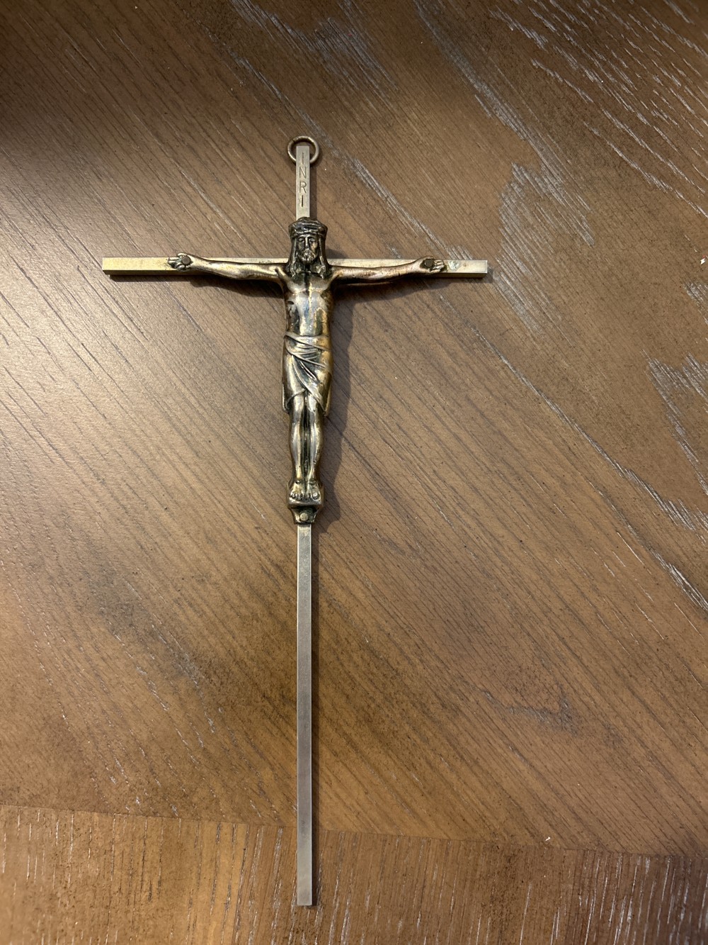 Vintage Brass Crucifix 5
