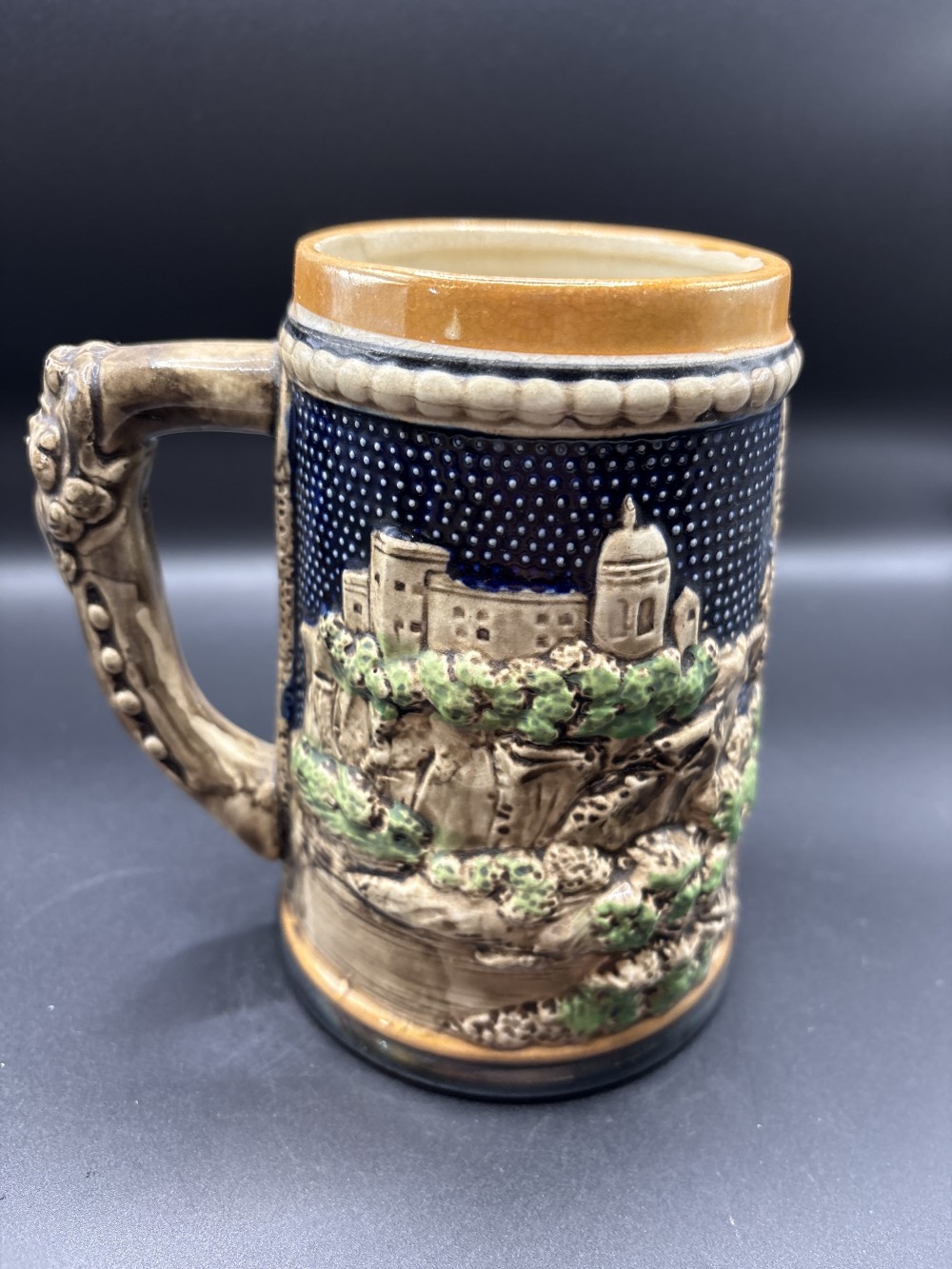 German Style Relief Mug ~5.5 in H