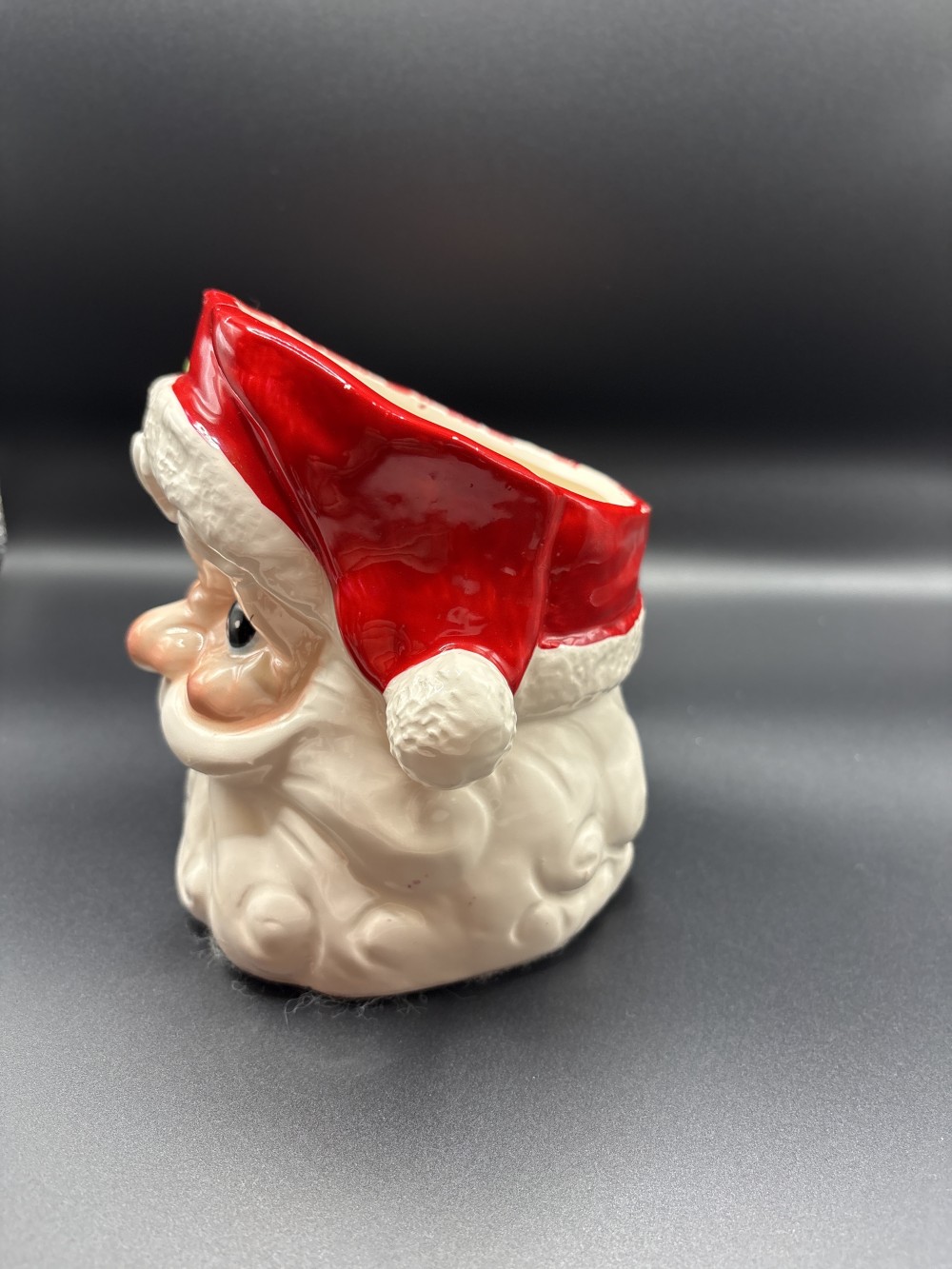 Santa Face Planter Vintage MCM ~6 in H4 in W