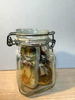 Smalll Mason Crow Jar