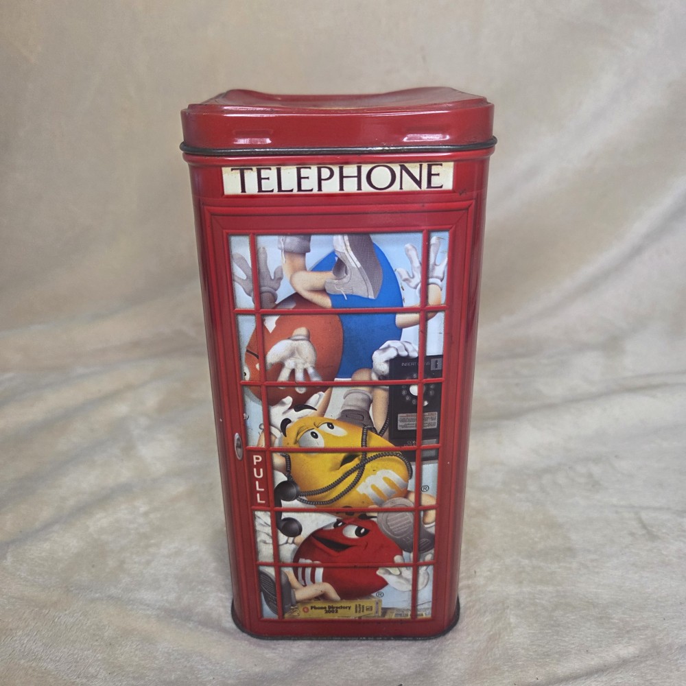 VTG M&M's Phone Booth Collector Tin