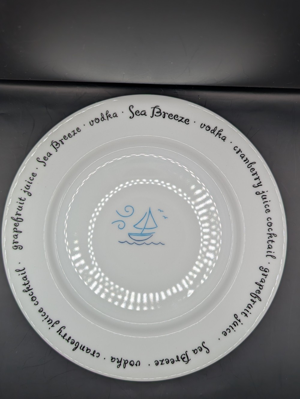 Pottery Barn Bar Lingo plates s/6