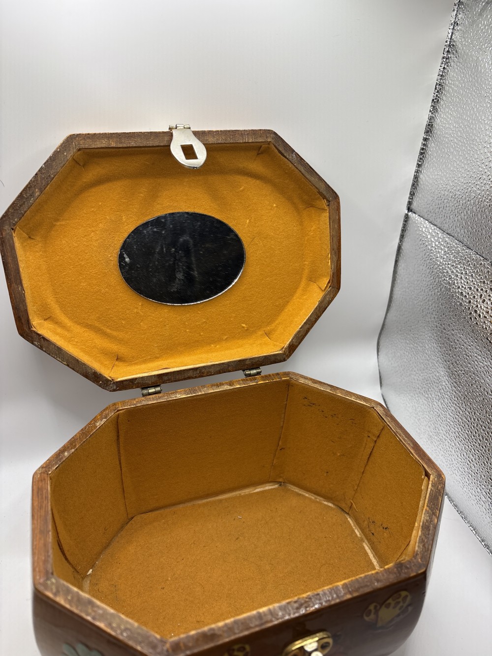 Wood Mushroom MCM Octagon Purse/Handbag