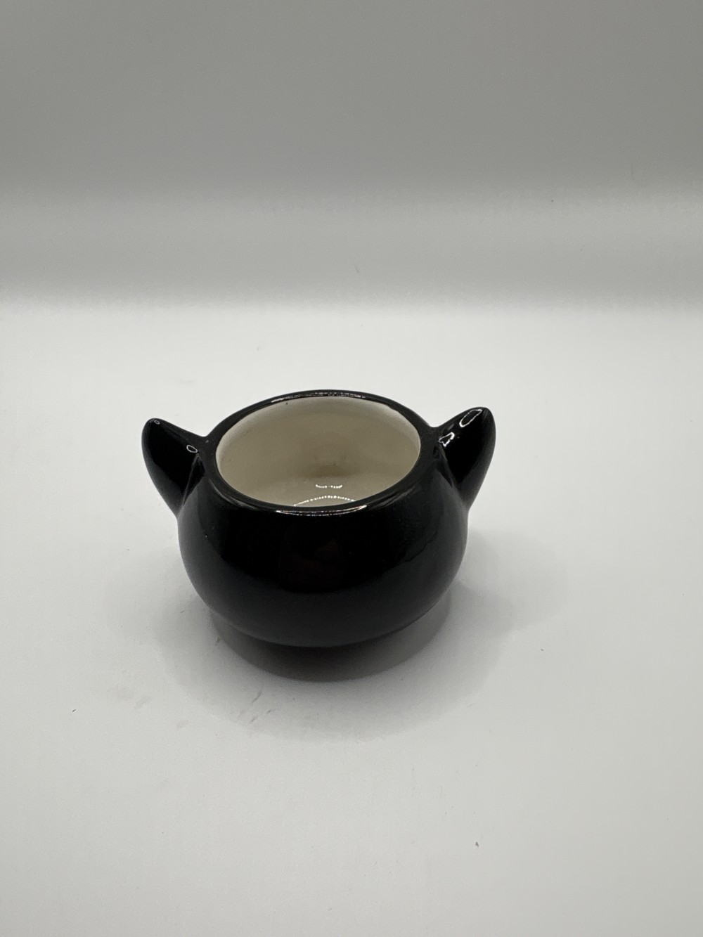 Hallmark Halloween Black Cat Tealight Candle Holder As-is