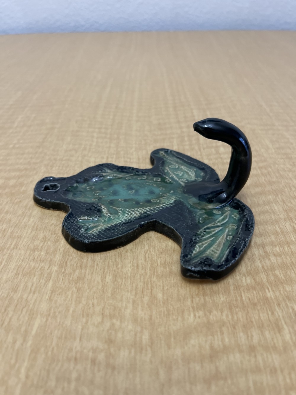 Vtg Studio Pottery Frog Hook #2