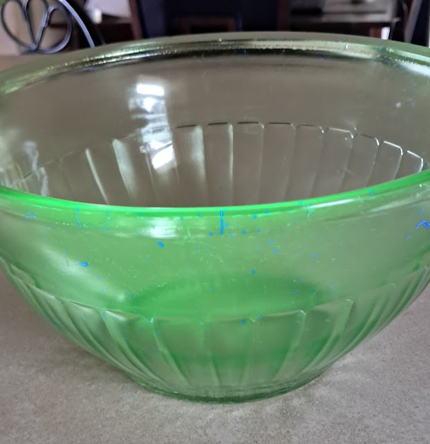 Uranium Glass Bowl by Hazel Atlas