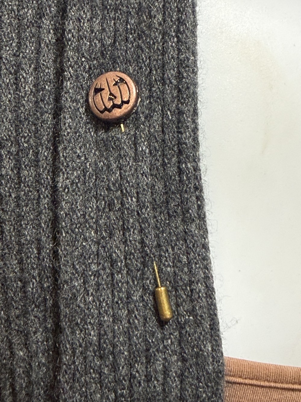 Hat Pin, Scarf Pin - Jack O Lantern,  Lapel Pin