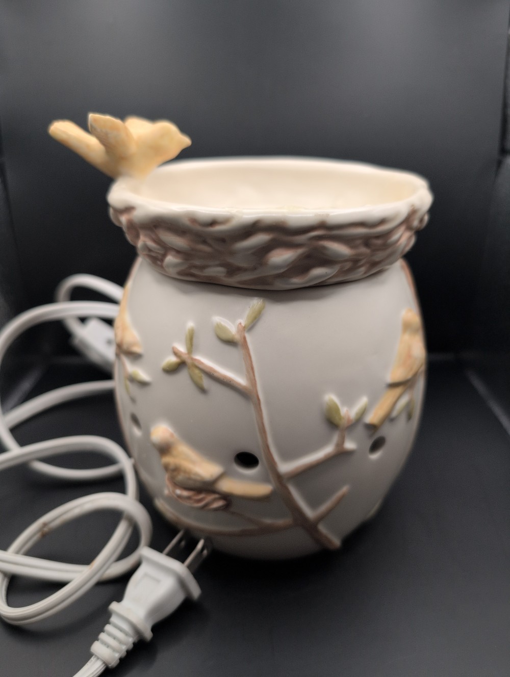 Retired Scentsy Nature's Haven Birds Nest full-size wax warmer