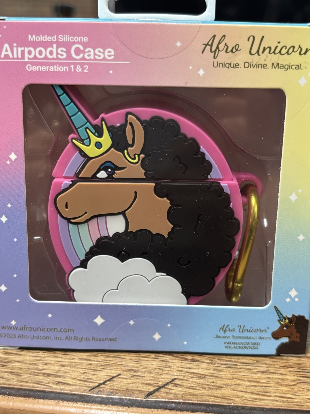 Afro Unicorn AirPods Case