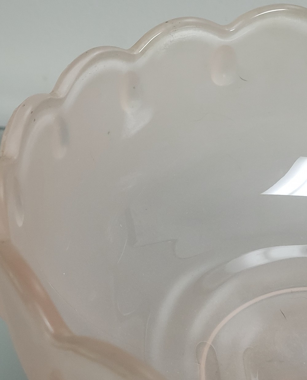 VTG Indiana Glass Teardrop Compote Satin Pink