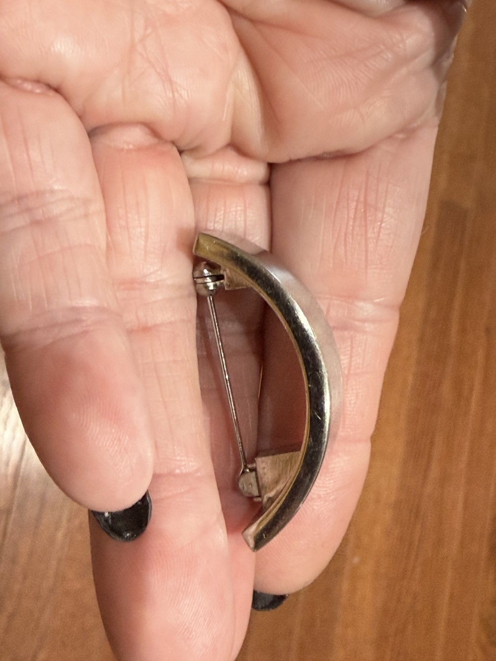 Vintage Silver Arch Brooch Pin
