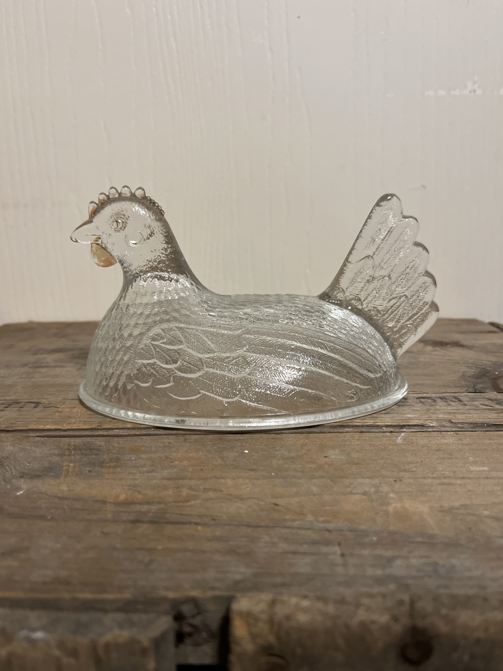 Vtg Indiana Glass Hen on Nest LID