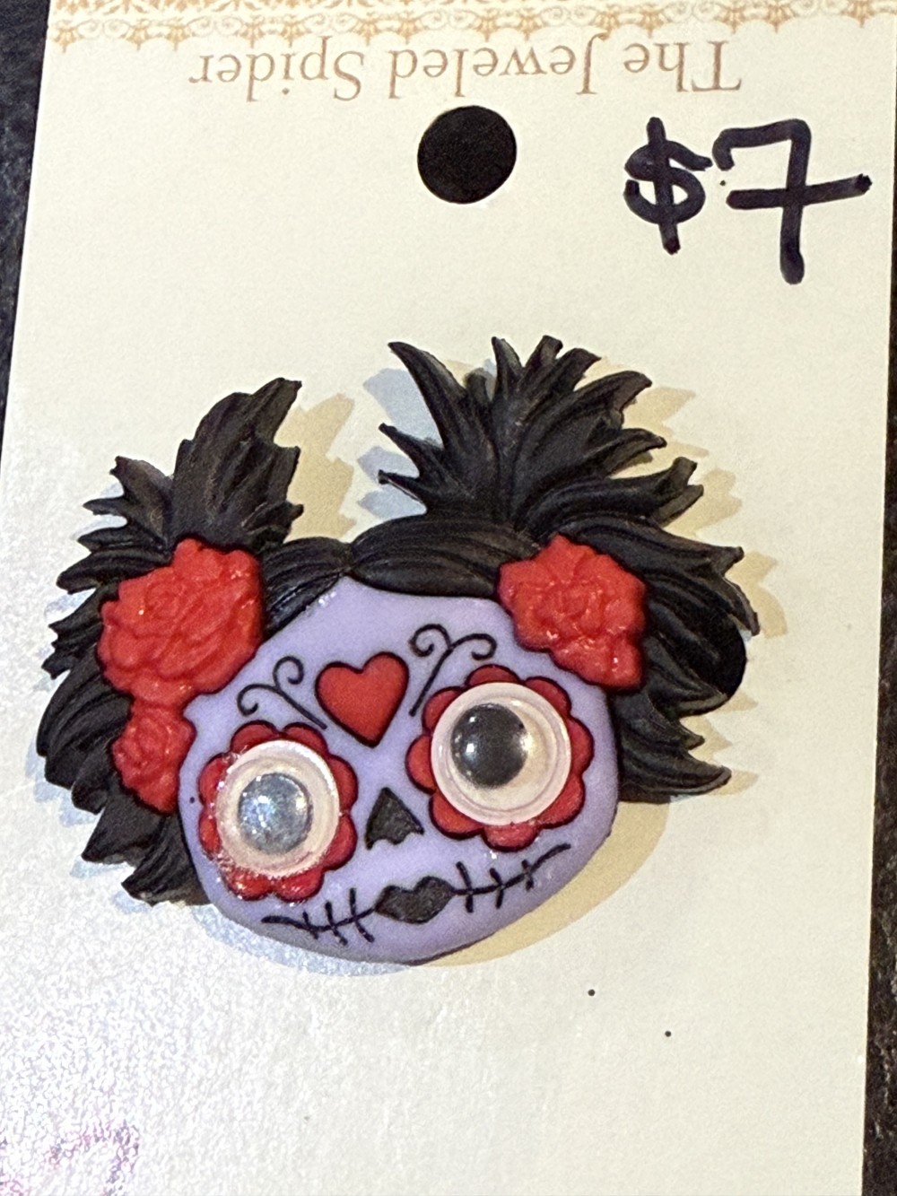 Brooch Pin - Monster Girl with Pig Tails
