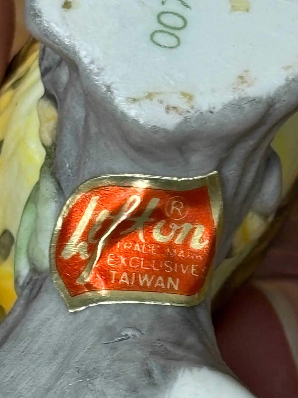 Lefton Hand Painted Owl Pair on Branch Figurine #00753 Taiwan Owls Vintage