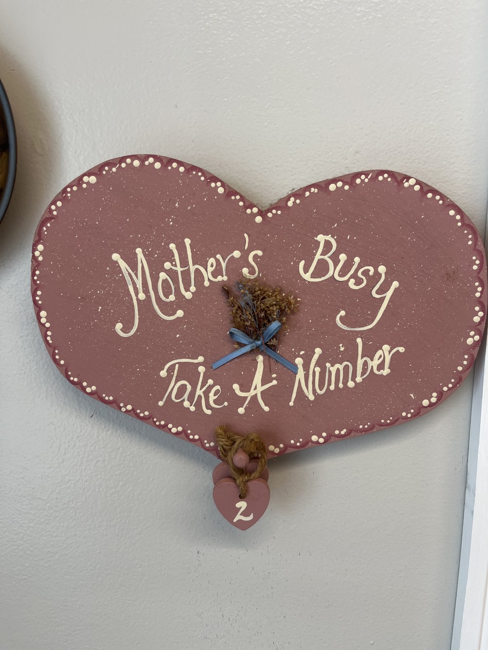 Take a number plaque