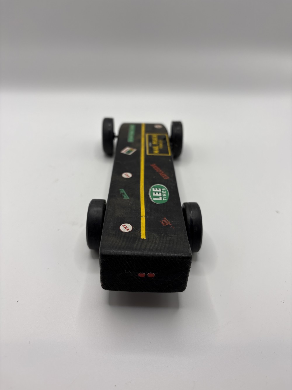 Boy Scouts Vintage Pinewood Derby Race Car Handmade 1970s